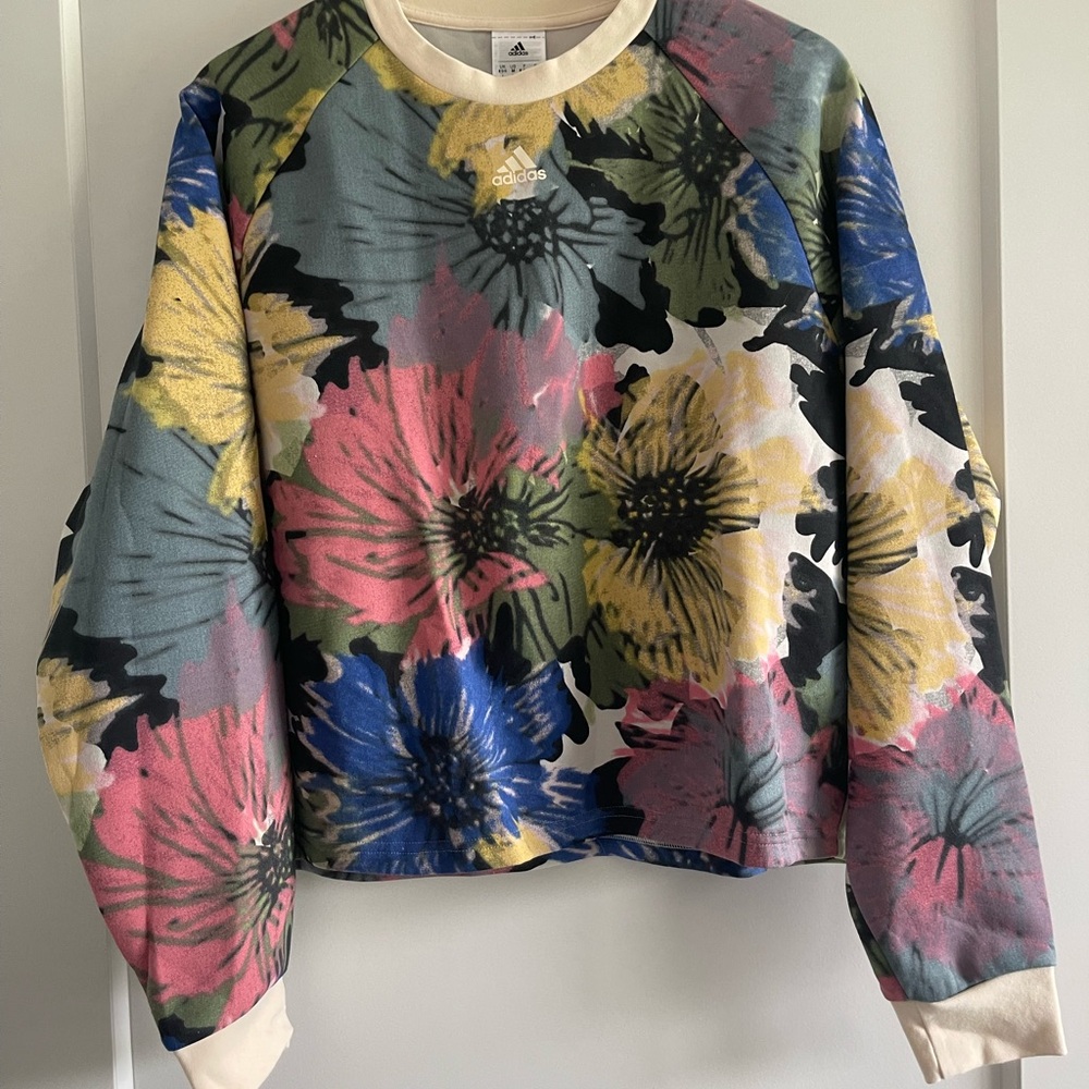 Adidas flower sweatshirt